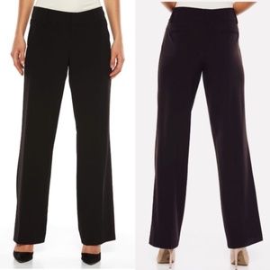 NEW AB Studio Milan Black Pants Work Trousers Sz 2